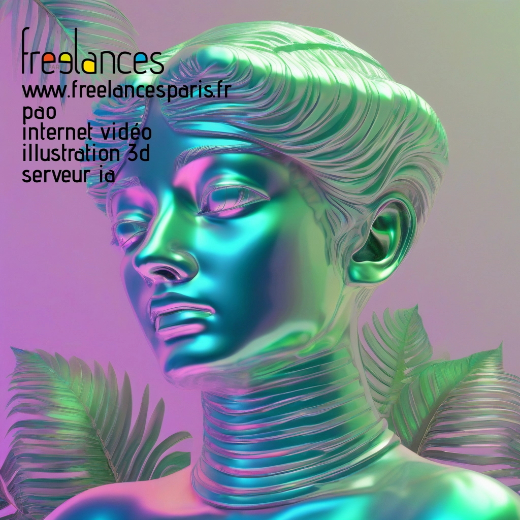 Pao mise en page internet vidéo illustration 3d serveur IA générative AI freelance paris studio de création magazines uax1vaa0